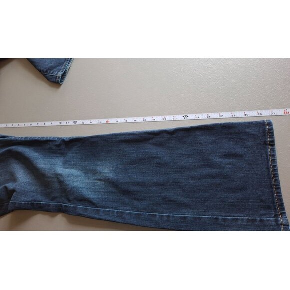 American Eagle Slim Boot Denim Jeans Womens Size 8 Regular Blue Medium Wash - Picture 6 of 8